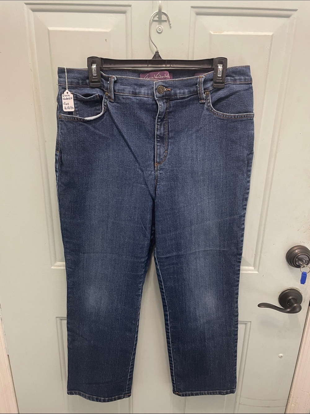 Gloria Vanderbilt Dark Blue Straight Leg Jeans